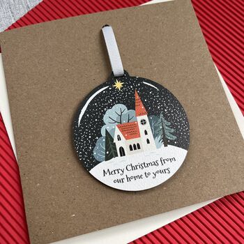 From Our Home To Yours Decoration Christmas Card, 3 of 4