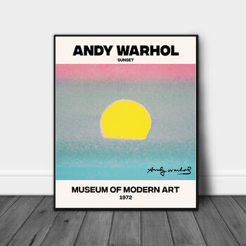 Andy Warhol Sunset Art Print, 3 of 5