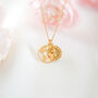 New Chapter Personalised Gift – Compass And Map Travel Necklace, thumbnail 7 of 7