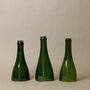 Set Of Three Wine Bottle Candlesticks With Candles, thumbnail 6 of 12