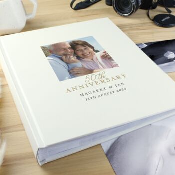 Personalised Photo 50th Anniversary Photo Album, 3 of 5