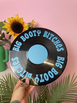 Personalised Upcycled Vintage 12' Lp Vinyl Record Decor, 7 of 9