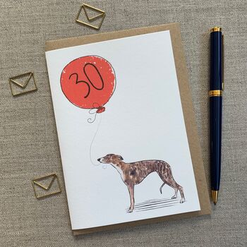 Personalised Greyhound Birthday Card, 4 of 8