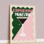 Espresso Martini Cocktail Print, thumbnail 2 of 4