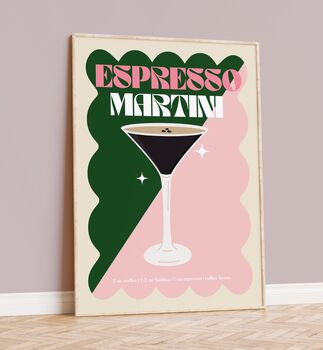 Espresso Martini Cocktail Print, 2 of 4