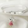 Personalised Sterling Fairy Bangle | Two Colours, thumbnail 4 of 10