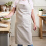 Personalised Ecru Cotton Apron, thumbnail 1 of 7