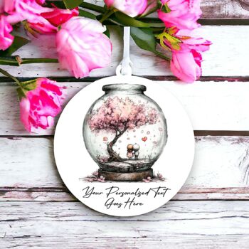 Personalised Whimsical Valentine Anniversary Love Hanging Decoration, 6 of 10