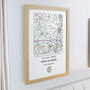 New Home Map Oak Framed Print Gift, thumbnail 2 of 2