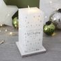 First Married Christmas LED Wax Snowflake Candle, thumbnail 2 of 7