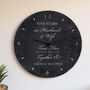 Personalised Anniversary Slate Clock, thumbnail 2 of 7
