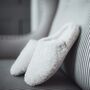 Women's Vegan Mule Slippers In Cream, thumbnail 1 of 11