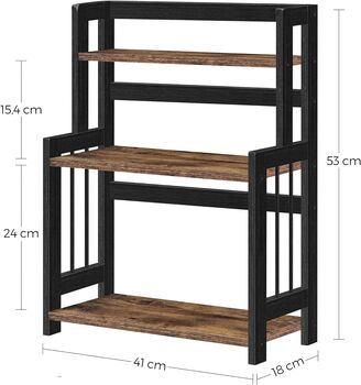 Three Tier Spice Rack Desktop Organizer Bamboo Frame, 10 of 12