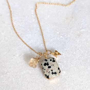 The Trio Dalmatian Jasper Necklace, 3 of 8