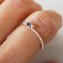 Una Sapphire Stacking Ring 9ct Gold Or Sterling Silver, thumbnail 4 of 5