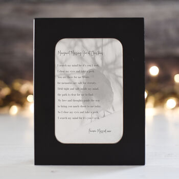 Personalised Missing You At Christmas Poem Card, 5 of 7