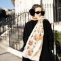 Halloween Pumpkins, Autumnal Print Scarf In Personalised Gift Box, thumbnail 6 of 6