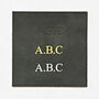 Personalised Black Buffalo Leather Round Pencil Case, thumbnail 4 of 7