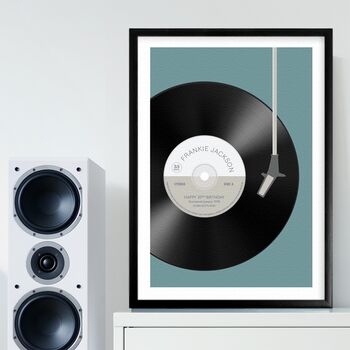 Personalised 33rpm Vinyl Record Music Print, 3 of 9