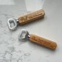 Personalised Engraved Wooden Handle Bottle Opener, thumbnail 2 of 3