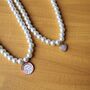 Glass Pearl Charm Necklace, thumbnail 3 of 10