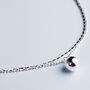 Sterling Silver Simple Double Chain Anklet, thumbnail 2 of 3