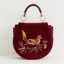 Fable Fox And Mushroom Embroidered Saddle Bag, thumbnail 1 of 7