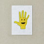 Yellow High Five Iron On Patch, thumbnail 2 of 6