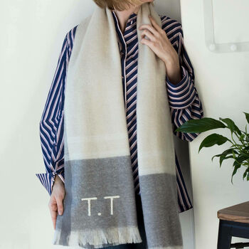 Two Tone Stripes Scarf, 4 of 9