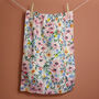 Painterly Blooms Tea Towel, thumbnail 2 of 3