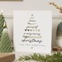 Personalised Family Christmas Card With Names, thumbnail 1 of 7