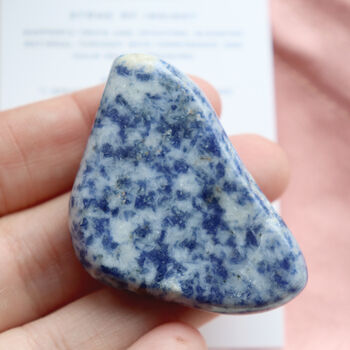 Brazilian Sodalite Smoothstone With Pouch | Crystal, 4 of 7