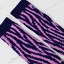 Zebra Lambswool Knitted Wrist Warmers, thumbnail 9 of 12