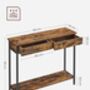 Console Table Industrial Style Sofa Table Steel Frame, thumbnail 2 of 7