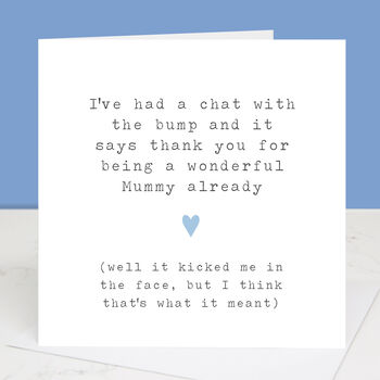'From The Bump' Mummy Card, 2 of 4