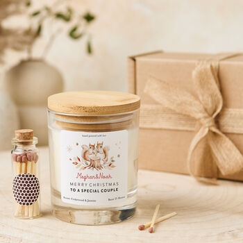 Personalised Christmas Candle Gift For Couple, 2 of 7