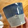 Espresso Tumbler 9th Traditional Wedding Anniversary Gift Blue Mug, thumbnail 3 of 8