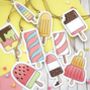 Illustrated Ice Lollies Gift Tags, Large, thumbnail 2 of 10