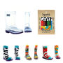 Squelch Transparent Wellies And Three Sock Set Cows, thumbnail 1 of 7