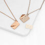 Personalised Rose Gold Plated Envelope Necklace, thumbnail 2 of 6