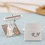 Monogram Cufflinks. Personalised Wedding Cufflinks, thumbnail 10 of 11