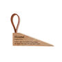 Home Definition Wooden Door Stop | Home Decor With Loop | Cosy Entryway Accent | Housewarming Gift | Home Décor, thumbnail 2 of 2