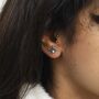 Sterling Silver Turquoise Dream Stud Earrings, thumbnail 2 of 6