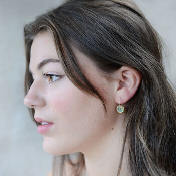 Emerald Pool Sterling Silver Small Hoops, 3 of 4