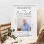 Personalised 'Reserved For' Memorial Framed Print, thumbnail 3 of 7