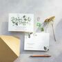 Greenery Floral/Botanical Wedding Invitation, thumbnail 3 of 3