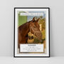 Personalised Pet Loss Horse Memorial Photo Print Wall Art, thumbnail 3 of 5