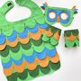 Green Parrot Felt Costume For Children And Adults, thumbnail 5 of 9