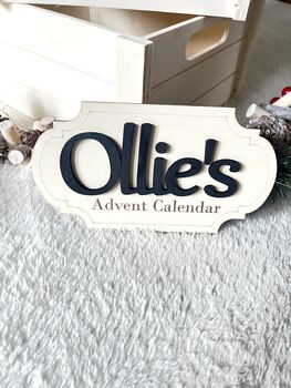 Christmas Eve Box Plaque Personalised Crate Sign, 6 of 11
