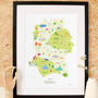 Personalised Wiltshire Map: Add Favourite Places, thumbnail 2 of 4